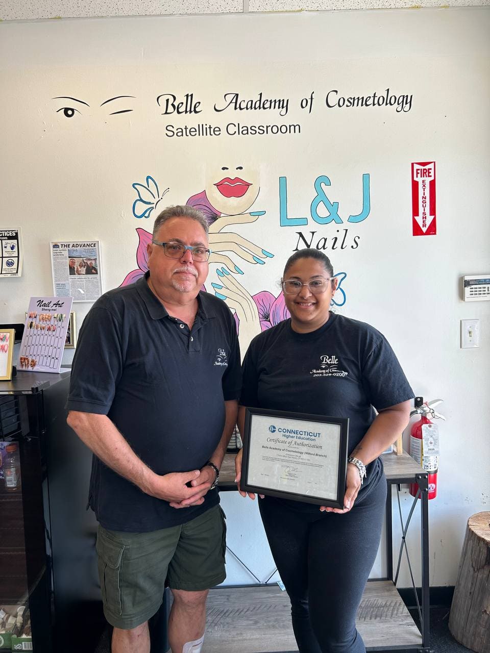 Belle Academy classroom graduate with instructor